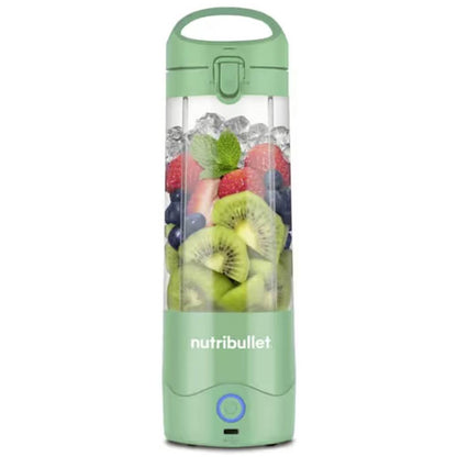 Nutribullet NBP003B Portable Mixer, 475ml, BPA Free Tritan Cup, Mini Mixing Machine with 4 Point Stainless Steel Blade, Multi-Function Mixer, USB-C Charger, 15+ Mixing Processes Black