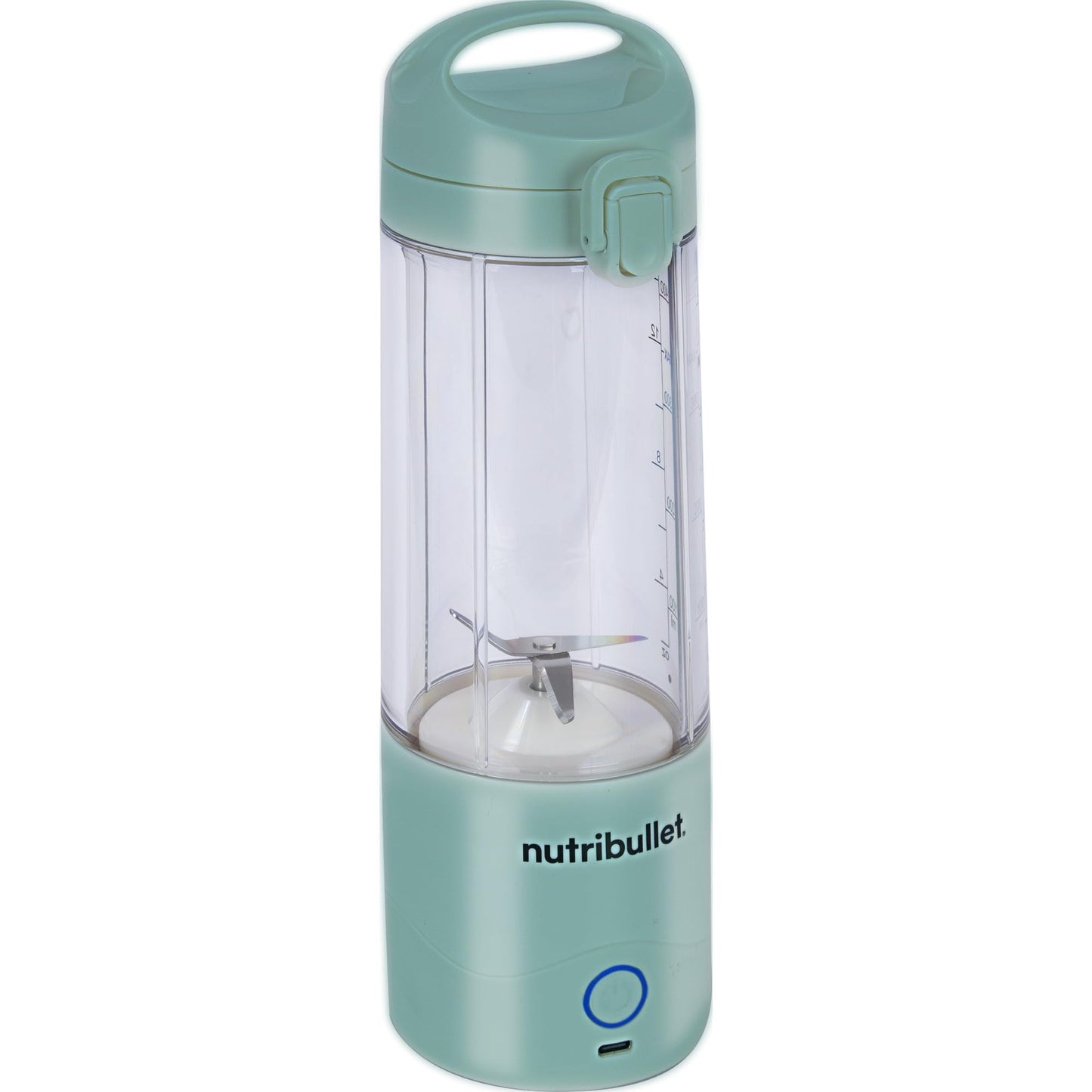 Nutribullet NBP003B Portable Mixer, 475ml, BPA Free Tritan Cup, Mini Mixing Machine with 4 Point Stainless Steel Blade, Multi-Function Mixer, USB-C Charger, 15+ Mixing Processes Black