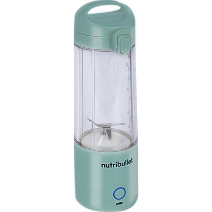 Nutribullet NBP003B Portable Mixer, 475ml, BPA Free Tritan Cup, Mini Mixing Machine with 4 Point Stainless Steel Blade, Multi-Function Mixer, USB-C Charger, 15+ Mixing Processes Black