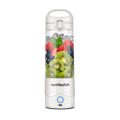Nutribullet NBP003B Portable Mixer, 475ml, BPA Free Tritan Cup, Mini Mixing Machine with 4 Point Stainless Steel Blade, Multi-Function Mixer, USB-C Charger, 15+ Mixing Processes Black