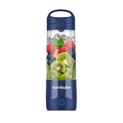 Nutribullet NBP003B Portable Mixer, 475ml, BPA Free Tritan Cup, Mini Mixing Machine with 4 Point Stainless Steel Blade, Multi-Function Mixer, USB-C Charger, 15+ Mixing Processes Black
